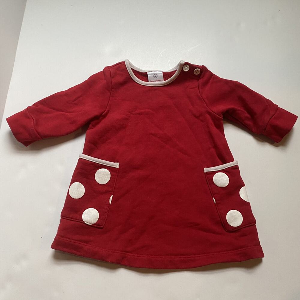 Hanna Andersson Red Polka Dot Organic Cotton Dress